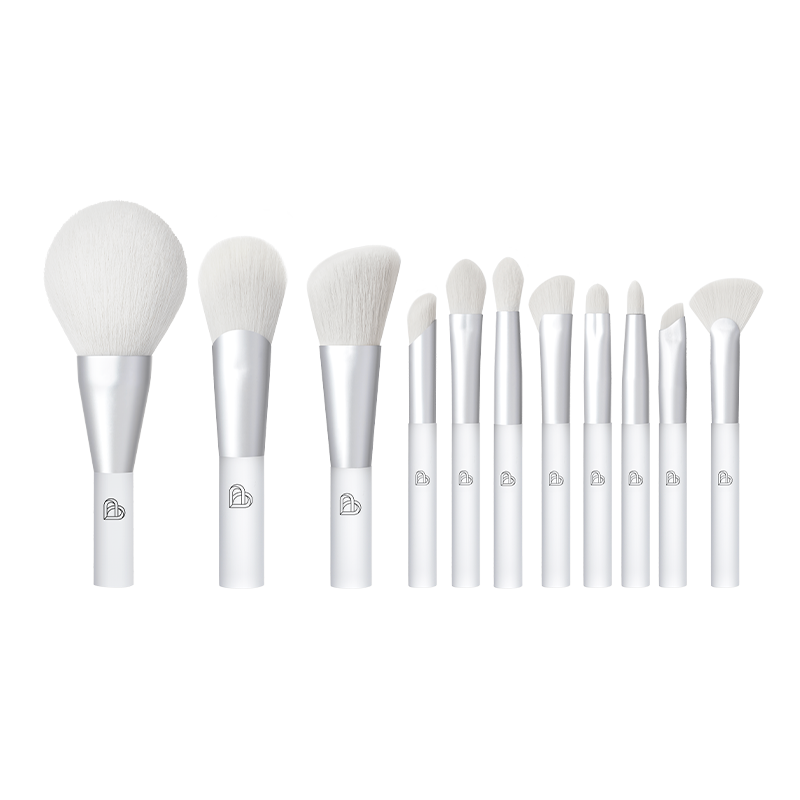 Snow Spirit Series Portable Makeup Brushes Set Mini 11 Pcs