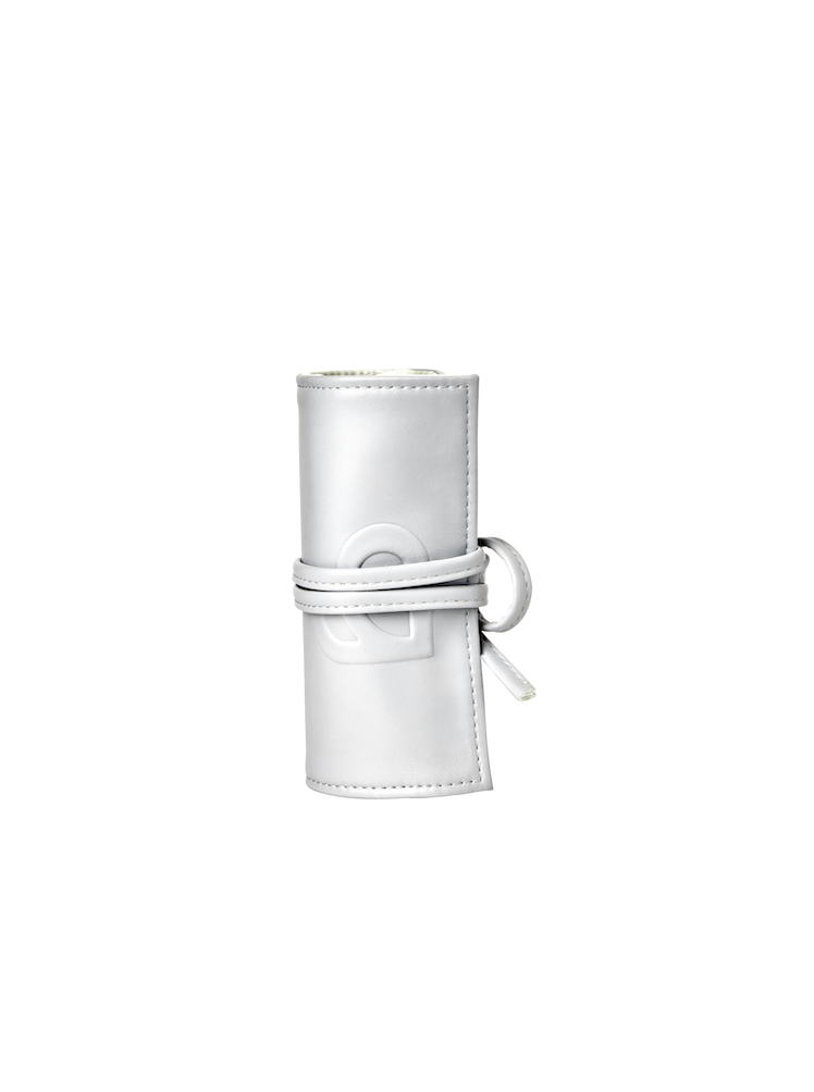 Mini Brush Storage Bag Cool Silver