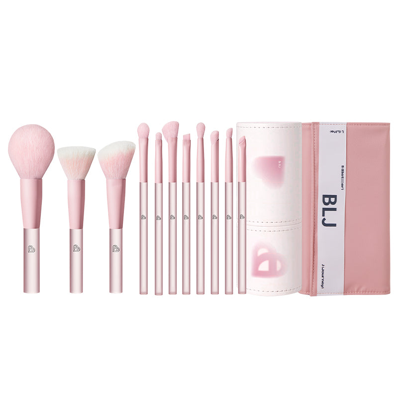 Semi Sugar Peach Make Up Brush Set 11pcs (2 Packings)