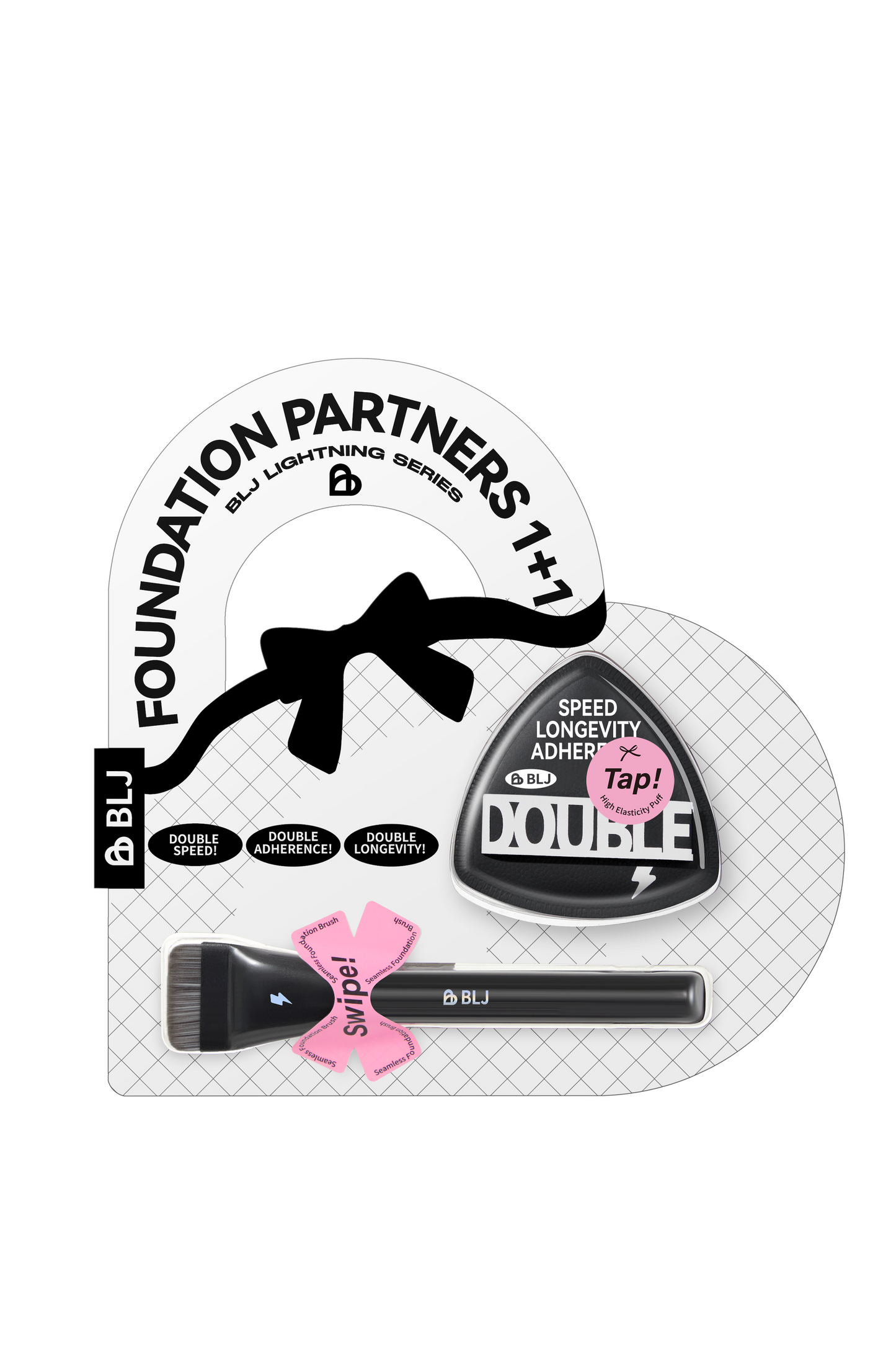 Lightning Series FOUNDATION PARTNERS 1+1 Professional Base Makeup Duo Set