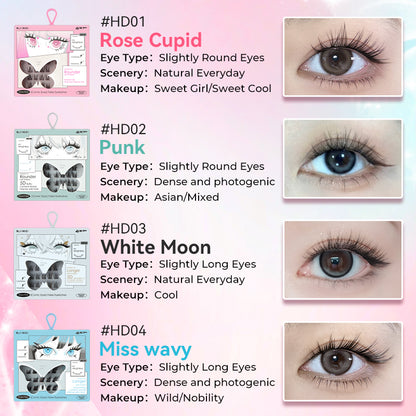 Comic Eyes Glue-free False Eyelashes Butterfly Series (4 Styles)